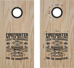 Firefighter Fireman Decals Cornhole Board Stickers FIRE01