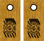 Fire Dept Firefighter Fireman Decals Stickers Cornhole Board FFD22