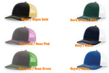 Your Team Racing Leather Engraved Trucker Cap Hats