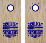 Police Academy Survior Decals Cornhole Board Stickers POL04