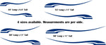Pontoon Boat Stripe Camping Trailer Decals Motor Home RV Replacement Decals TSW13 Set