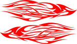 Auto Truck Car Boat Side Flames Tribal Decal Sticker  TF052