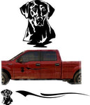 Black Yellow Lab Hunting Dog Trailer Decals Truck Decal Side Set Vinyl Sticker Auto Decor Graphic Kit TT14