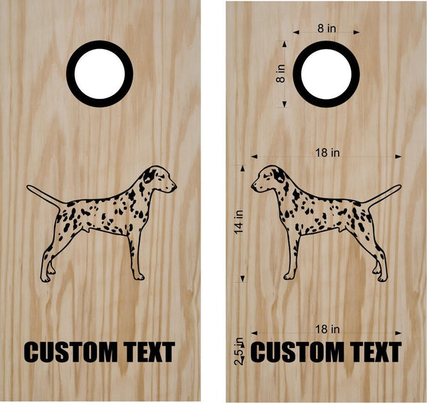 Dog Dalmatian Cornhole Decal Set Boards Bean Bag Toss Sticker