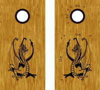 Dragon Cornhole Board Vinyl Decal Sticker DG43