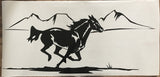 Equestrian Horseback Riding Horse Trailer Vinyl Decals Enclosed Trailer Stickers Graphics Mural 222