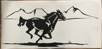Equestrian Horseback Riding Horse Trailer Vinyl Decals Enclosed Trailer Stickers Graphics Mural 235