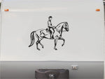 Equestrian Horseback Riding Horse Trailer Vinyl Decals Enclosed Trailer Stickers Graphics Mural 237