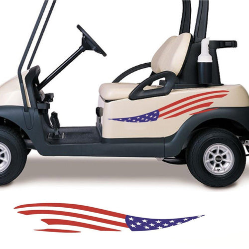 Golf Cart Decals Side By Side ATV Go Cart Stickers Graphics Tribal Flames Stripes GC88