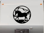 Mountains Horses Trailer Equestrian Decals Horse Stickers HC4