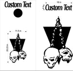 Skull Skulls Cornhole Board Decals Flag Stickers SK20