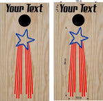 USA Patriotic Cornhole Board Decals Flag Stickers Pat02