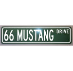 1966 66 Mustang Metal Street Sign 6 x 24 Novelty Auto Man Cave Garage Shop Home Art