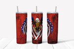 Eagle American Flag 20 oz. Skinny Tumbler Sublimated