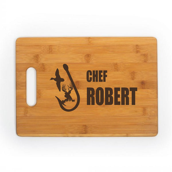 Chefs Name Kitchen Chef Baker Engraved Cutting Board CB301