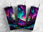 Night Sky Alcohol Ink Effect 20 oz. Skinny Tumbler TWD16