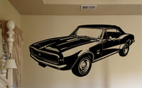 Camaro SS 396 Classic Car Wall Decal Art Décor Matte Black