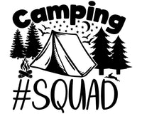 Camping #Squad Decals Sign RV Camper Camping Door Sticker