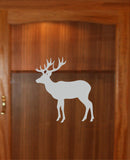 Stately Deer Etched Glass Vinyl Decal D02