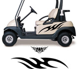 Aggressive Tribal Design SC-AGG – Tribal Flame Golf Cart Decals | ATV UTV Vinyl