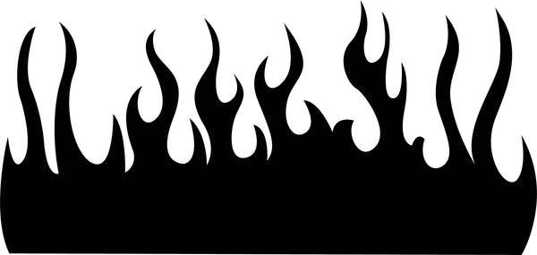 Flames Hood Golf Cart Side by Side ATV Decals Stickers GCH01