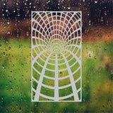 Radial Sunburst Etched Vinyl Decal for Shower Doors - 20" x 36" GP03