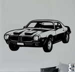 Black Vinyl Wall Decal - Second Gen Firebird WC104