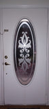 Front Door Etched Glass Vinyl Decal Frosted Film Decals Oval