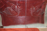 DIY Etched Glass Vinyl Privacy Film for Glass Doors - Egret with Cattails