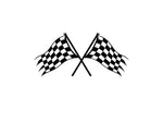 Checkered Flag Decal Trailer  - Racing Decal - Trailer Sticker Graphics RCF004