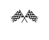 Checkered Flag Decal Trailer  - Racing Decal - Trailer Sticker Graphics RCF004