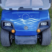 Sunset Waves Birds Golf Cart Dune Buggy Side by Side ATV Decals Stickers