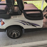 Two-Tone Golf Cart Decals – Dual Color Racing Stripes