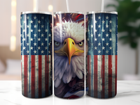 American US Flag Eagle 20 oz. Skinny Tumbler Sublimated TAFLAG01