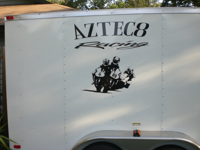 Custom Vinyl Decal for Quad 4 Wheeler Racing ATV