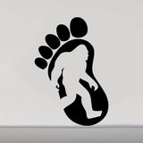 Bigfoot Paw Print Vinyl Decal - Sasquatch Footprint Sticker 15"x22"
