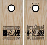 Bulldogs 5 School Mascot Cornhole Board Vinyl Decal Sticker