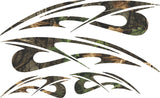 Camo Flame Golf Cart Decal Kit - Graphics Set GC184