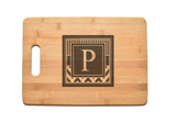 Monogram Family Name Kitchen Chef Baker Engraved Cutting Board CB02