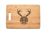 Monogram Family Name Kitchen Chef Baker Engraved Cutting Board CB06