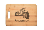 Motorcycle Chopper Harley Kitchen Chef Baker Engraved Cutting Board CB12