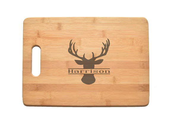 Hunting Deer Family Kitchen Chef Baker Engraved Cutting Board CB27