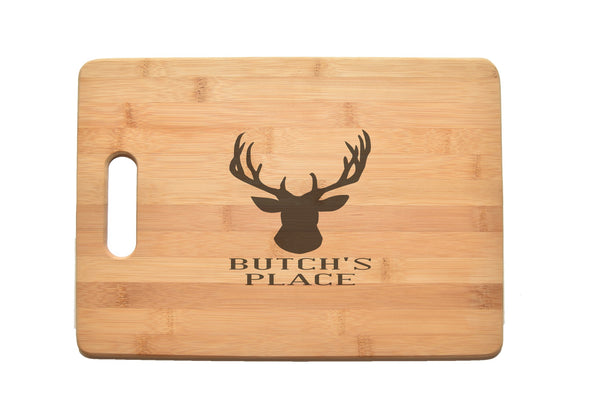 First Buck Family Kitchen Chef Baker Engraved Cutting Board CB28
