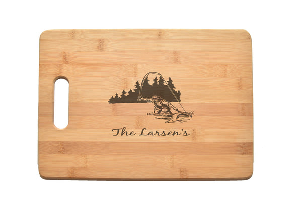 Fly Fishing Club Kitchen Chef Baker Engraved Cutting Board CB43