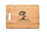 Bass Jumping Water Kitchen Chef Baker Engraved Cutting Board CB45