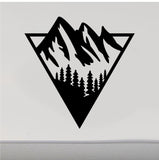 Trees Mountains Sign RV Camper Camping Door Sticker CF501