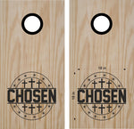 Chosen Christian Cornhole Board Vinyl Decal Sticker CHR02