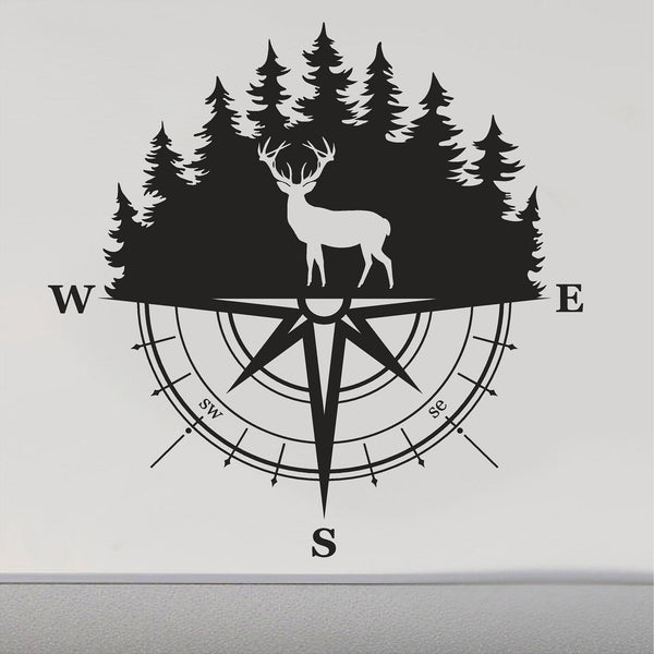 Compass Vinyl Sticker Compass RV Decals - Adventure Travel Graphics for Campers | Sticker Chef