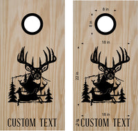 Deer Family Hunting Cornhole Board Decals Stickers 34