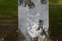 Humming Bird Flowers Etched Glass Vinyl Window Films Home F004